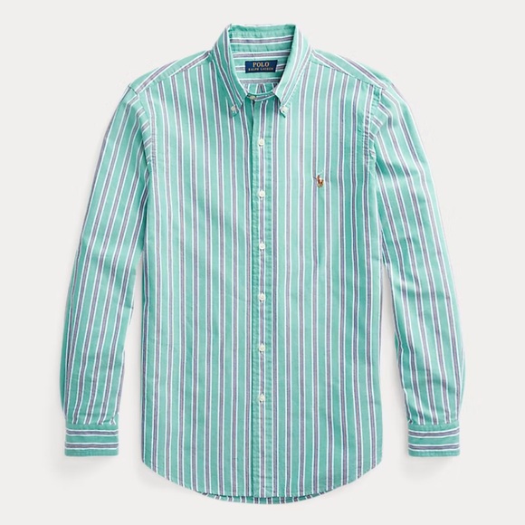Polo Ralph Lauren Classic Fit Striped Oxford Shirt - Picture 1 of 10